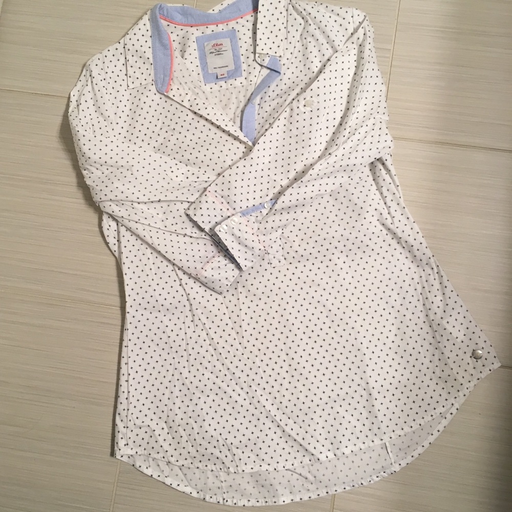 3/4 Button & Collared Blouse - Picture 7 of 8